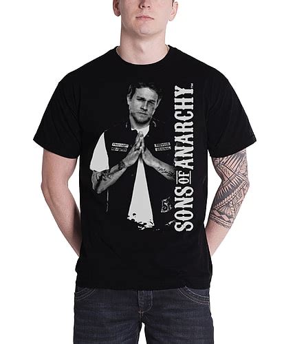 Buy Sons Of Anarchy T Shirt Jax Teller Character Pose Logo Official