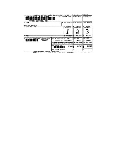 Figure 3 16 Dd Form 1387 Military Shipment Label