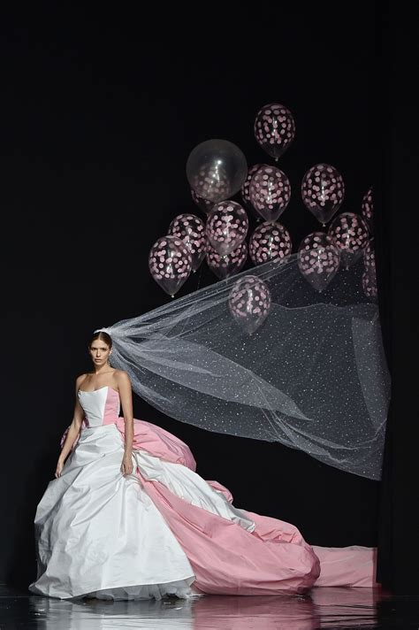 Behold The Most Extra Wedding Gown With Added Helium Balloons Just Took The Runway Wedding