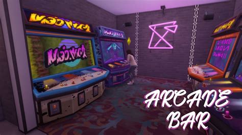 Arcade Bar The Sims 4 No Cc Youtube