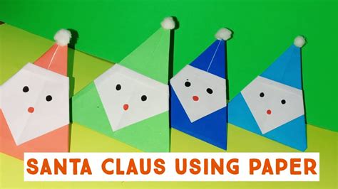 Easy Christmas Craft For Kids L Santa Claus Using Paper L How To Make