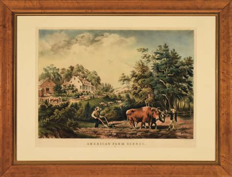 Currier And Ives American Farm Scenes No 1 Spring Northeast Auctions