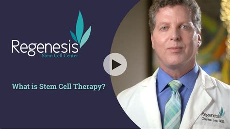 what is stem cell therapy