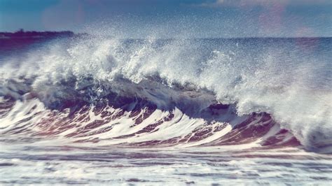 Photograph Of Sea Waves Hd Wallpaper Wallpaper Flare