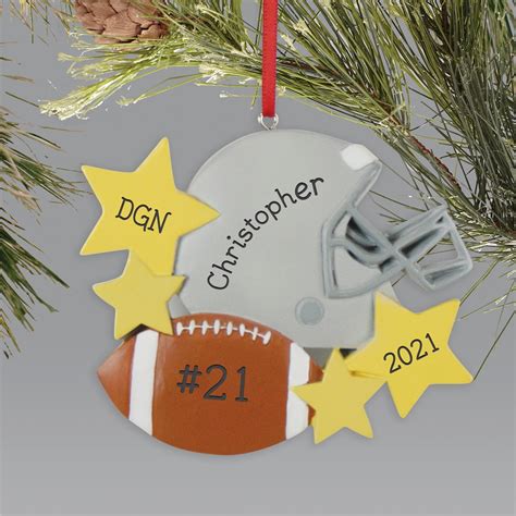 Personalized Football Christmas Ornament Tsforyounow