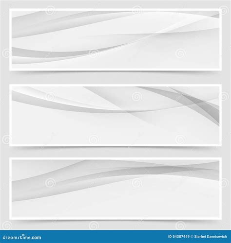 Halftone Grey Abstract Line Header Layout Stock Vector Illustration