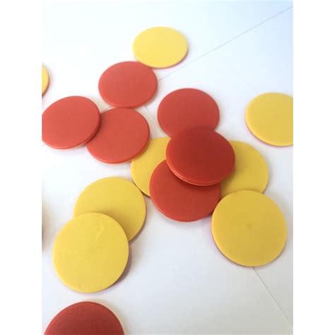Learning Store Two Color Colour Counters Yellow And Red Set Of 200
