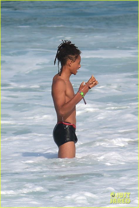 Full Sized Photo Of Jaden Smith Wears Just His Calvins For A Dip At The