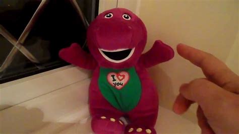 Barney The Dinosaur Soft Toy Sings The I Love You Song Youtube