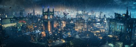 Video Games Cityscapes On Twitter Batman Arkham Knight 2015 Gotham
