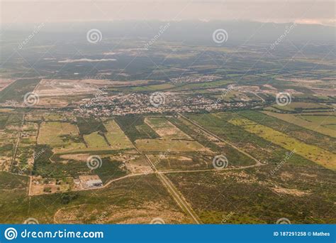 Aerial View Of A Landscape Near Monterrey Mexi Stock Photo Image Of