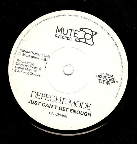 Depeche Mode Just Can T Get Enough Vinyl Record 7 Inch Mute 1981