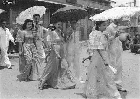 Manila Philippines Last Half Of The 1940s Filipino Fashion