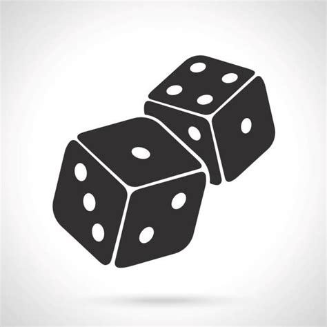 Rolling Dice Silhouette Illustrations Royalty Free Vector Graphics