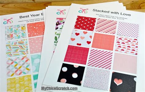 Designer Series Paper Charts Paper Organization Card Craft Paper Crafts