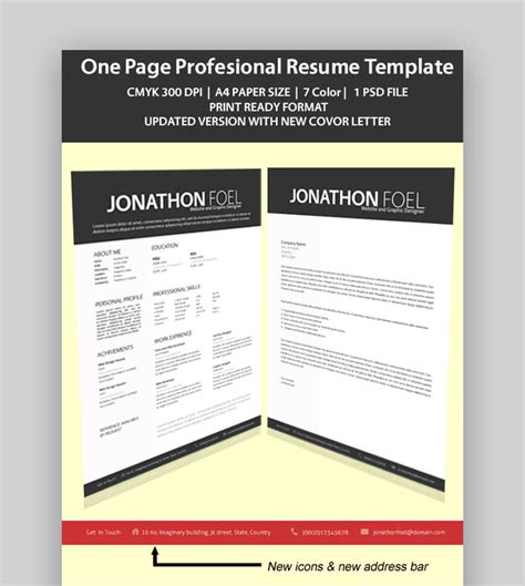 This free cv template for word is designed in a formal tone. 25+ Best One-Page Resume Templates (Simple to Use Format Examples 2020)