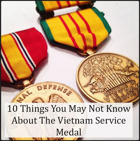 10 Things You May Not Know About The Vietnam Service Medal Pocket