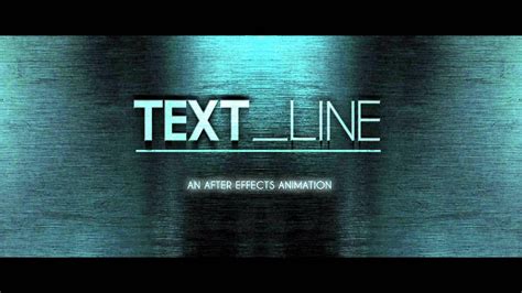 After effects help and inspiration the reddit way. text line after effects animation - YouTube