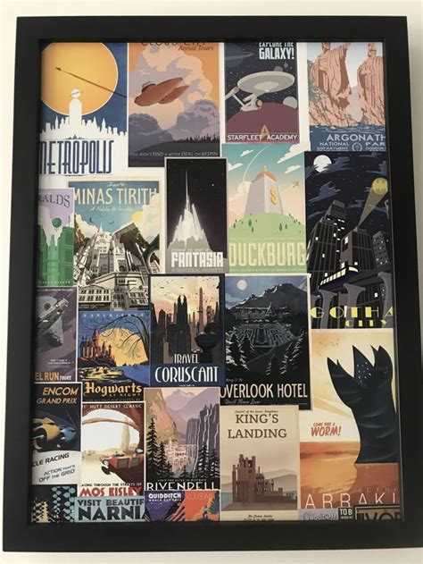 I Made A Collage Of Cool Imaginary Places Travel Posters I Found On