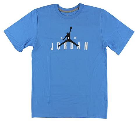 Jordan Nike Jordan Mens Air Jordan Branded T Shirt Light Blue