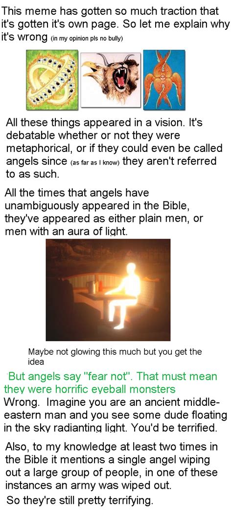 Meme Refuted Biblically Accurate Angels Be Not Afraid Know Your Meme