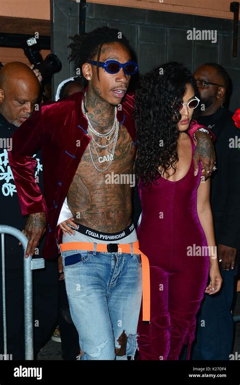 Wiz Khalifa And Girlfriend Izabela Guedes Leaving Warwick Night Club In Hollywood Featuring