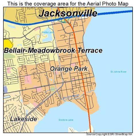 Aerial Photography Map Of Orange Park Fl Florida