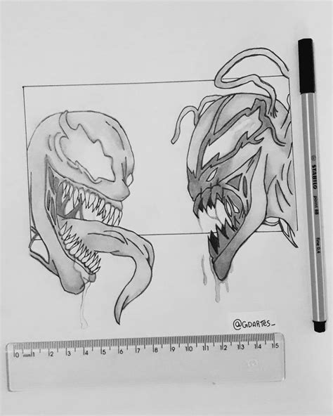 Venom E Carnificina Desenhos Detalhados Arte Artes