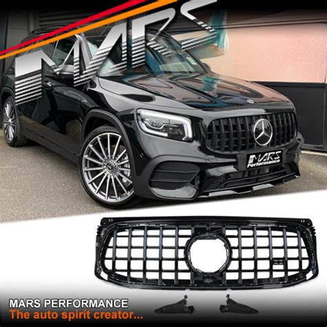 Gloss Black Glb35 Style Front Grille Grill For Mercedes Benz Glb Class