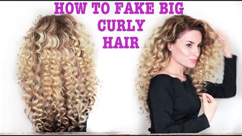 How To Fake Big Naturally Curly Hair With Subs Youtube