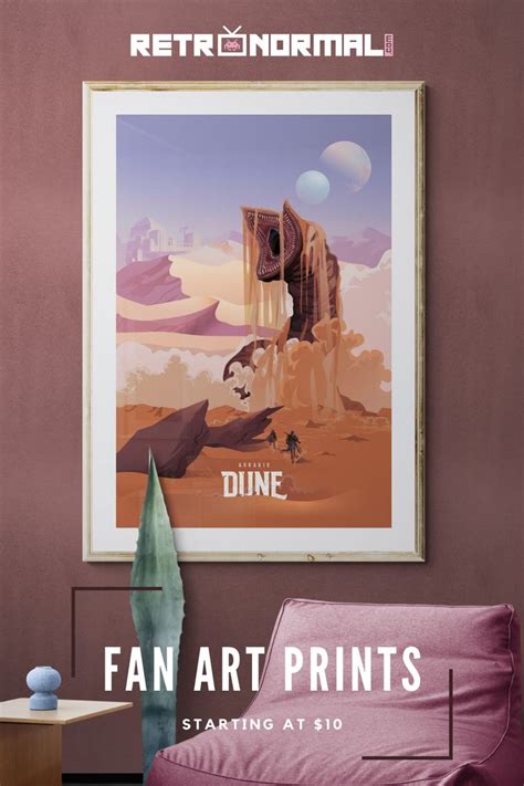 Dune Arrakis Sandworm Travel Poster Poster Prints