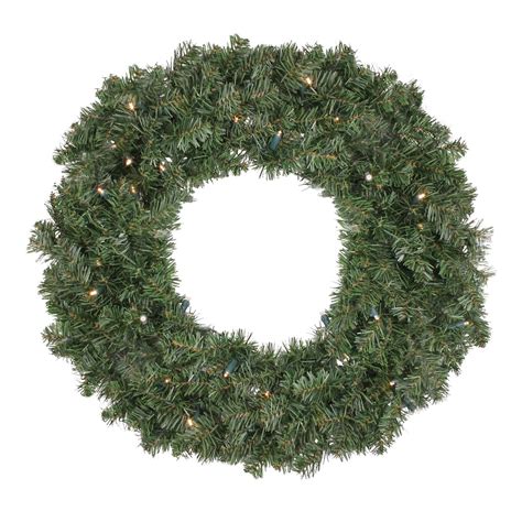 Northlight Pre Lit Led Canadian Pine Artificial Christmas Wreath 24