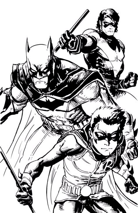 Batman And Robin Coloring Pages
