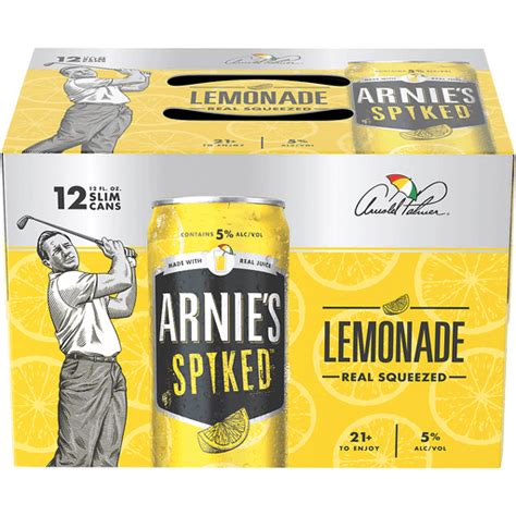 Arnies Spiked Lemonade 12 Pack 12 Fl Oz Can 5 Abv Beer Riesbeck