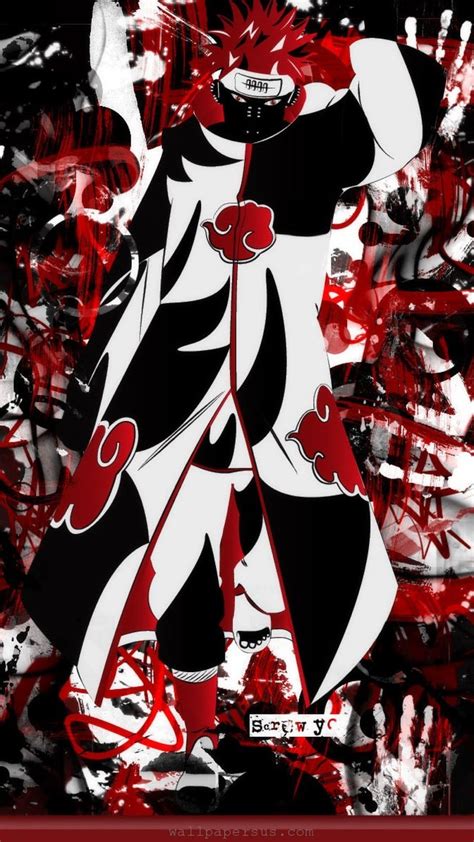 We support all android devices such as samsung, google, huawei selecting the correct version will make the sasori akatsuki wallpaper 4k full hd app work better, faster, use less battery power. Red and black character | wallpaper.sc SmartPhone
