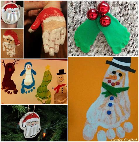 Diy Christmas Handprint And Footprint Art Christmas 2016 Christmas