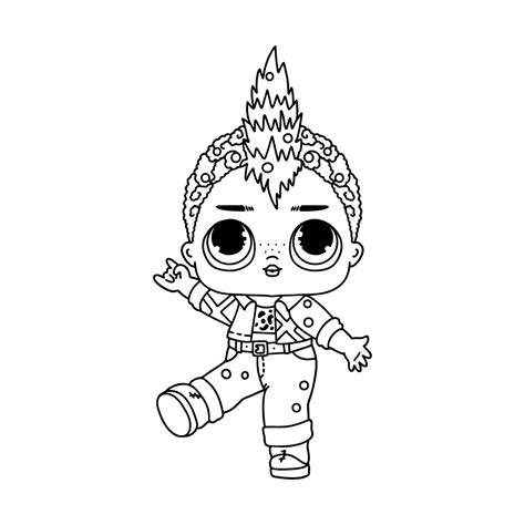Colouring Page Lol Surprise Punk Boi Online And Print For Free