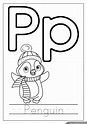 Alphabet Coloring Pages (Letters K - T)