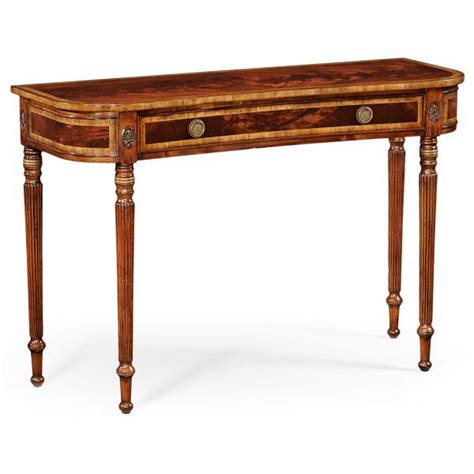 Regency Style Mahogany Console Table Living Room Classic Console