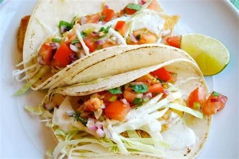 Grilled Fish Tacos Baja Style Recipe Just A Pinch Recipes