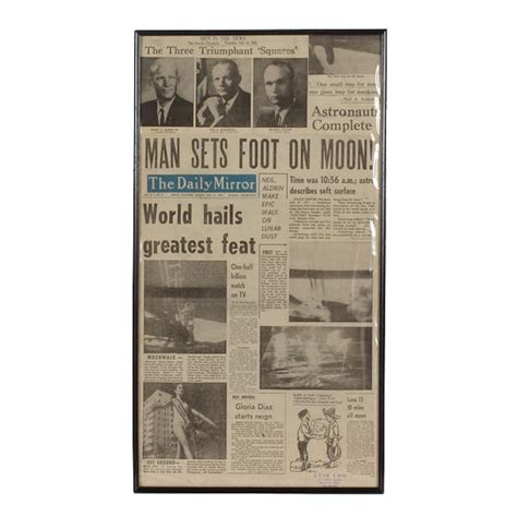 July 21 1969 Filipino Newspaper Celebrating Moon Landing Ebth