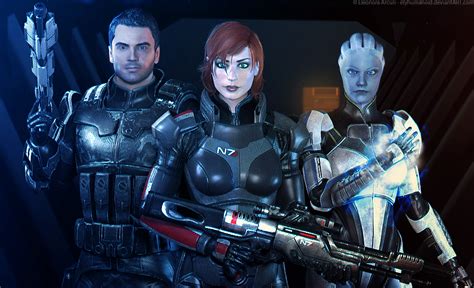 Squad By Elyhumanoid On Deviantart Mass Effect Squad Original Trilogy