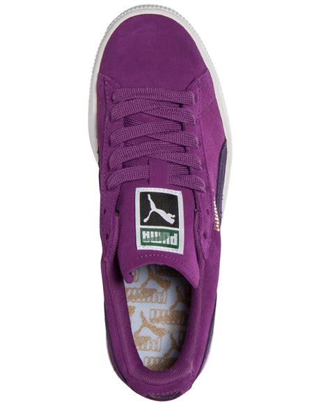Lyst Puma Women S Suede Classic Casual Sneakers From Finish Line In Purple
