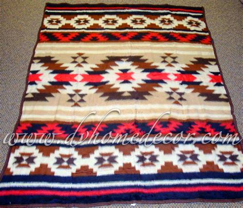 2pc Southwestern Navajo Twin Fleece Blanket Ercbt Navajo