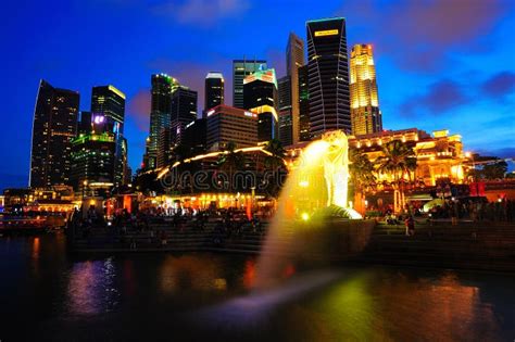 Singapore City Centre Editorial Stock Photo Image Of Night 65002318