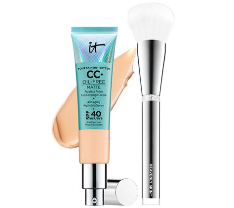 It Cosmetics Cc Nude Glow Creams Dual Ended Brush Seensociety Com