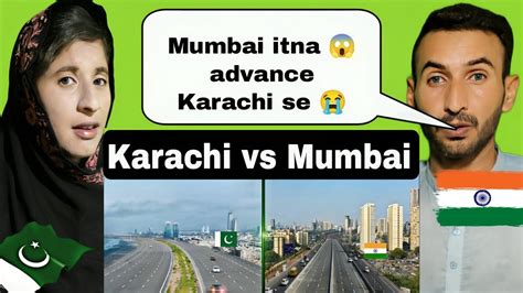 Pakistani Public Reaction Indian Mumbai City Vs Pakistani Karachi City