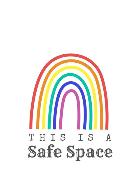 Safe Space Sign Digital Download Etsy