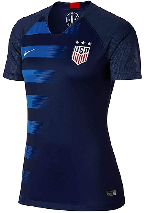 Personalized women's nike uswnt away navy jersey. United States Women's National Soccer Team Away Jersey | A Mighty Girl