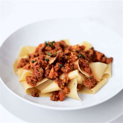 Pappardelle With Red Wine And Meat Ragù Recipe Celestino Drago